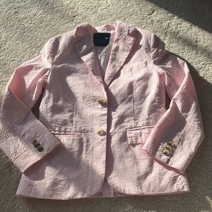 Janie and Jack seersucker boy blazer